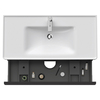 Duravit D-Neo DE435601818 Тумбочка подвесная, 984x452хh625 мм, 2 ящика, цвет: Белый матовый (для раковины 236710)