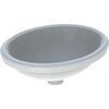 Geberit VariForm 500.750.01.2 Раковина с установкой под столешницу овальной формы, 42х33 см, без отв. под смеситель, без отв. перелива