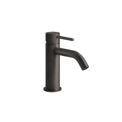 Gessi 316 54402#707 Смеситель для раковины на 1 отверстие, без донного клапана, излив 123мм, цвет: brushed black metal pvd фото