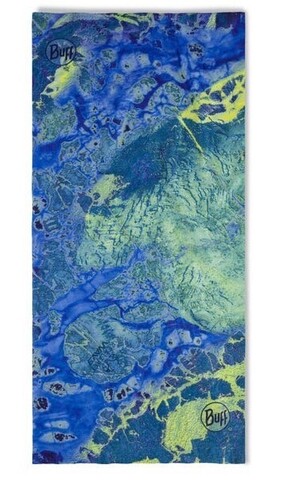 Картинка бандана-труба Buff CoolNet Real Tree Wav3 Blue Yellow - 2