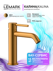 Смеситель для умывальника Lemark LMF-2112S-BRG 