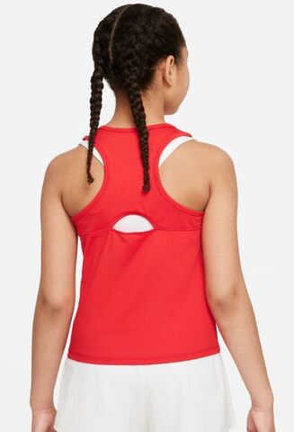 Топ для девочек Nike Court Dri-Fit Victory Tank G - university red/white