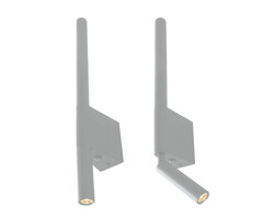 08079,01 Настенный светильник Прани белый w10*2,5 h44,5 Led 3W+5W (3000K). ТМ Kink Light