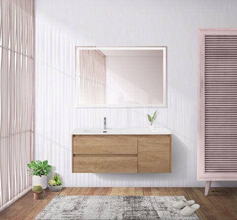 BelBagno Kraft KRAFT-1200-2C-1A-SO-RNN-R Тумба под раковину подвесная, 120x46, цвет: коричневый