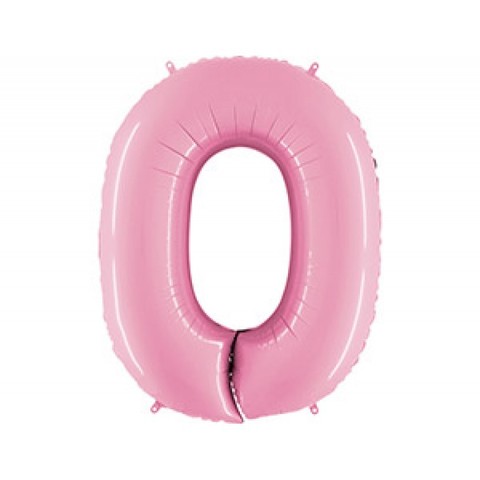 Шар Г 40''/102 см, Цифра Розовый (Pink) 