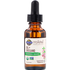 Garden of Life, MyKind Organics, масло орегано, сезонные капли, 30 мл (1 жидк. унция)