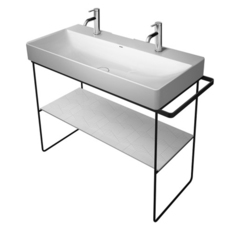 Duravit DuraSquare 99658300 Стеклянная полка для металлической консоли для раковины, белый фото