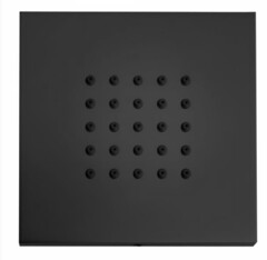 Bossini Cubic Flat I00176.073 Г/м настенная форсунка 10*10 см, цвет: черный матовый фото