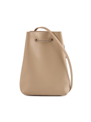 Pouch bag FLEUR beige color