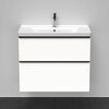 Duravit D-Neo DE435501818 Тумбочка подвесная, 784x452хh625 мм, 2 ящика, цвет: Белый матовый (для раковины 236780)