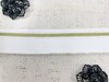 Подвязы трикотажные, ш. 3,5 см, L 120 см, белый с золотом