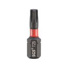 Бита T25 х25мм TORX Impact(ударная) S2 1шт SGS 6325-T25-IB
