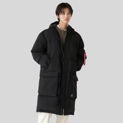 Пуховик Alpha Industries Long Puffer Parka Black (Черная)