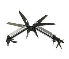 Мультитул Leatherman Wave Plus Black & Silver, нейлоновый чехол, 18 функций (832622) цвет чёрно-серебристый | Multitool-Leatherman.Ru