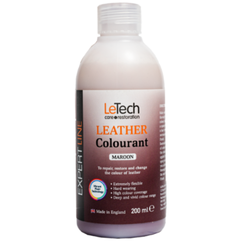 LeTech Expert Line Краска для кожи (Leather Colourant) Maroon, 200мл