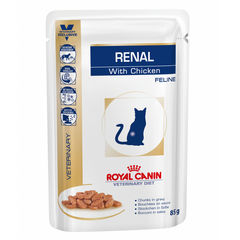 Royal Canin Renal для кошек ,паучи с курицей 85 г(Австрия)