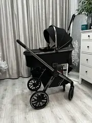 Детская коляска Luxmom 777 2в1 черная