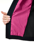 Премиальный костюм для лыж и зимнего бега Nordski Hybrid Hood Black/Fuchsia