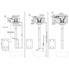 Gessi 44679#031 Встраиваемая часть для настенного электронного смесителя с удаленным управлением, цвет хром