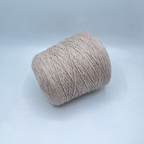 Бобинная пряжа (пр.Италия),200м/100гр. 100%Меринос, цвет-Бежевый меланж, арт-28458