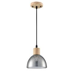 8053/1A SUSPENTIONI LN26 394 дерево/смоки металл/стекло Подвесной светильник E27 1*60W 220V NATANA