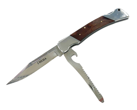 Складной нож Гиена, сталь 40Х13, Pirat арт.213K