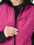 Премиальный костюм для лыж и зимнего бега Nordski Hybrid Hood Black/Fuchsia