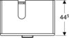 Geberit Renova Plan 879130000 Тумба под раковину, 67x46.3x47.2см, матовый белый / меламиновое покрытие, ультраглянцевый белый / пленочное покрытие