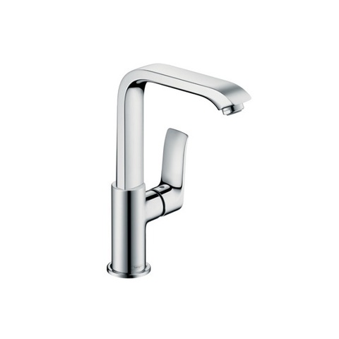 Hansgrohe Metris 31187000 Смеситель для раковины с высоким изливом и донным клапаном