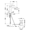 Duravit B11020001010 Смеситель для раковины однорычажный