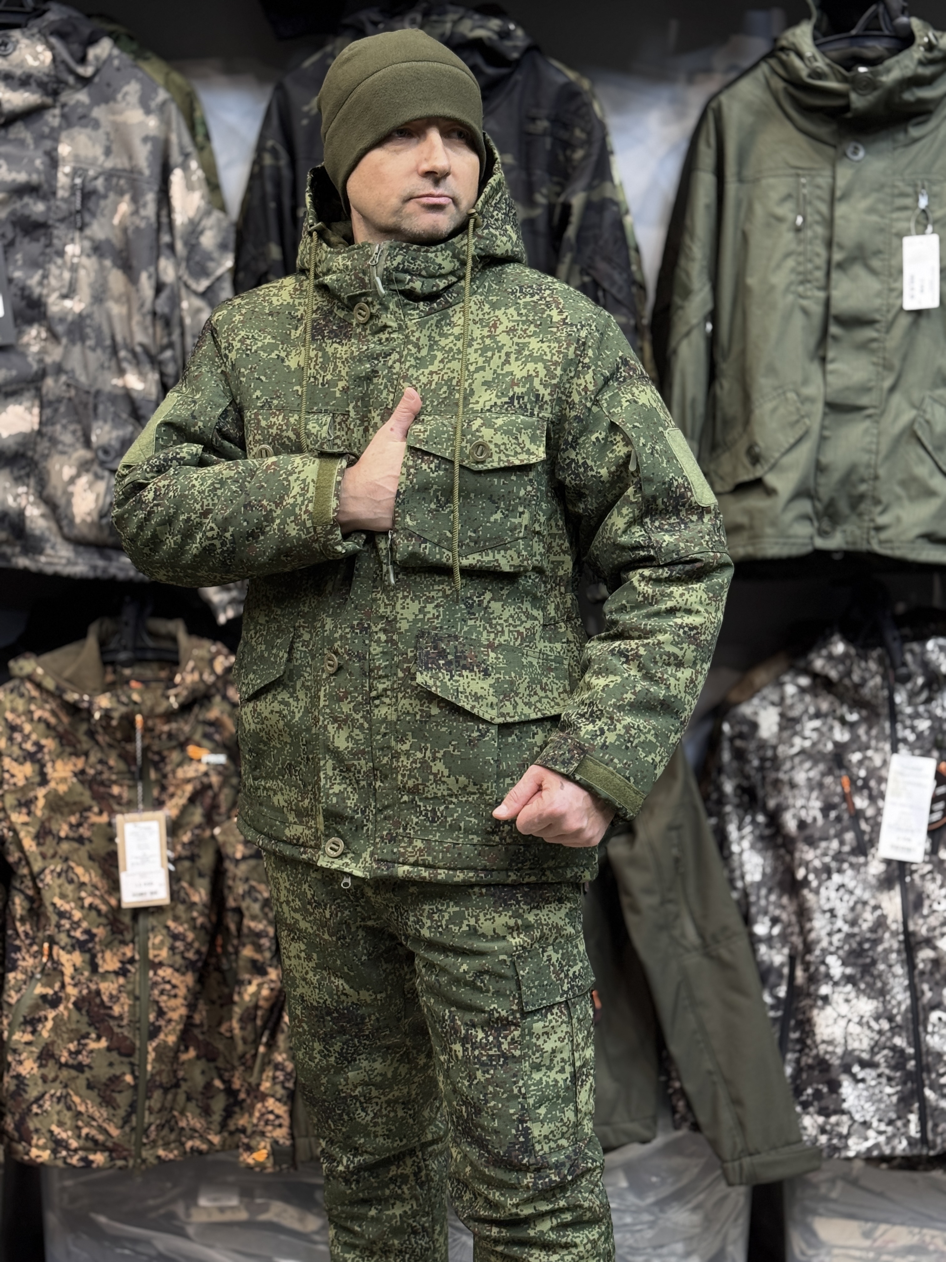 Костюм тактический горка пиксель зима