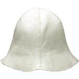 Шапка для бани белый войлок - 8