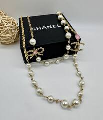 56175 - Колье CHANEL с жемчугом и бантиком