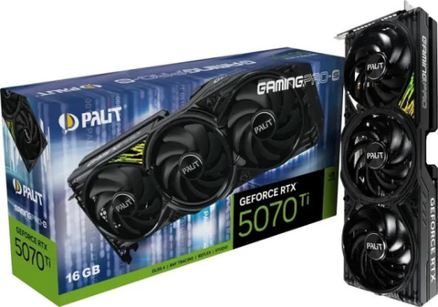 Видеокарта Palit GeForce RTX 5070 TI GAMINGPRO-S (NE7507T019T2-GB2031U)