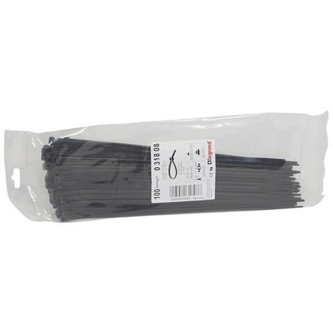 Хомуты Legrand Colring 4,6х280 мм, чёрные, упаковка 100 шт.
