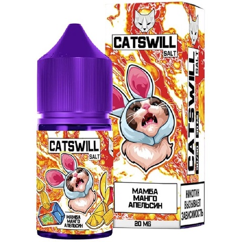 Жидкость CATSWILL Salt 2% STRONG 30 ml - Мамба Манго Апельсин