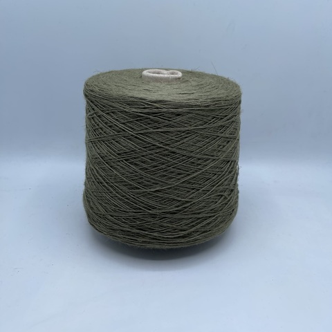 Бобинная пряжа (пр.Италия),art-Viscolino 450м / 100 гр. 40%Лен 60%Вискоза , цвет-Светлый хаки, арт.23655