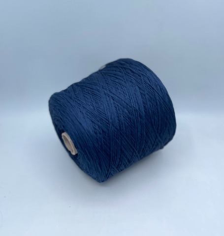 Бобинная пряжа (пр.Италия), art.Cotone, 350м/100 гр. 100%Хлопок, цвет-Синий , арт.34833