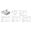 Duravit Vero 452600000 Раковина, шлифованный вариант, с перел., с 1 отв. под смес., глазурованная задняя стенка, включая крепление, 595x465, цвет: Белый