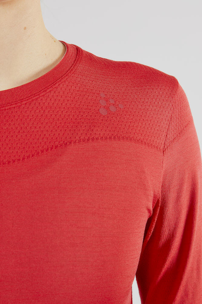 Craft Fuseknit Comfort термобелье рубашка женская red - 4