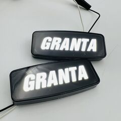 Повторитель поворота на крыло диодный с надписью GRANTA белый для Лада Гранта 2шт