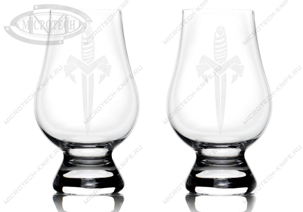 Marfione Custom Shot Glass Set with Travel Case Blade Show
