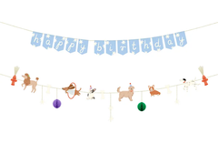 Гирлянда "С Днем Рождения" [Happy Birthday] "Собачки" 2,1 м