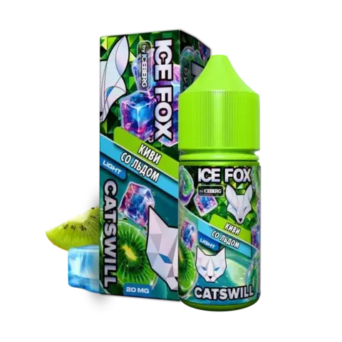 Жидкость ICE FOX & CATSWILL Salt 2% 30 ml - КИВИ СО ЛЬДОМ