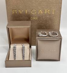 83411 - Серьги-конго ЗМЕИ-SERPENTI lux white VGOLD