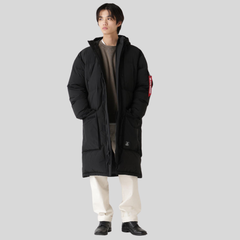 Пуховик Alpha Industries Long Puffer Parka Black (Черная)
