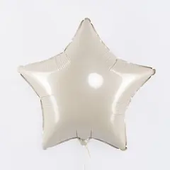 Шар F 18''/46 см, Звезда, Макарунс, Кремовый.