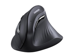 Мышка вертикальная UGREEN MU008mini (85765) 2 реж Wireless 2.4 GHz / BT, черный