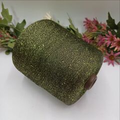 Sequin Lurex люрекс с пайеткой 3000м/100гр 024 Зеленый