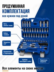 Набор инструмента универсальный КОБАЛЬТ 1/4